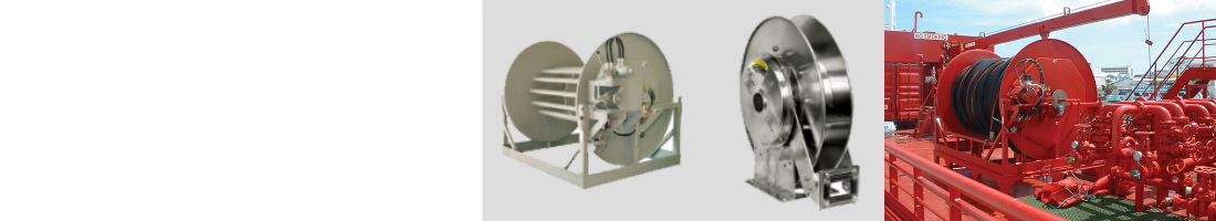 Hose reels for maritime industry